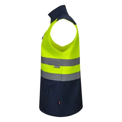 Vestă softshell de înaltă vizibilitate, în două tonuri / Velilla / Îmbrăcăminte HiVis și reflectorizantă