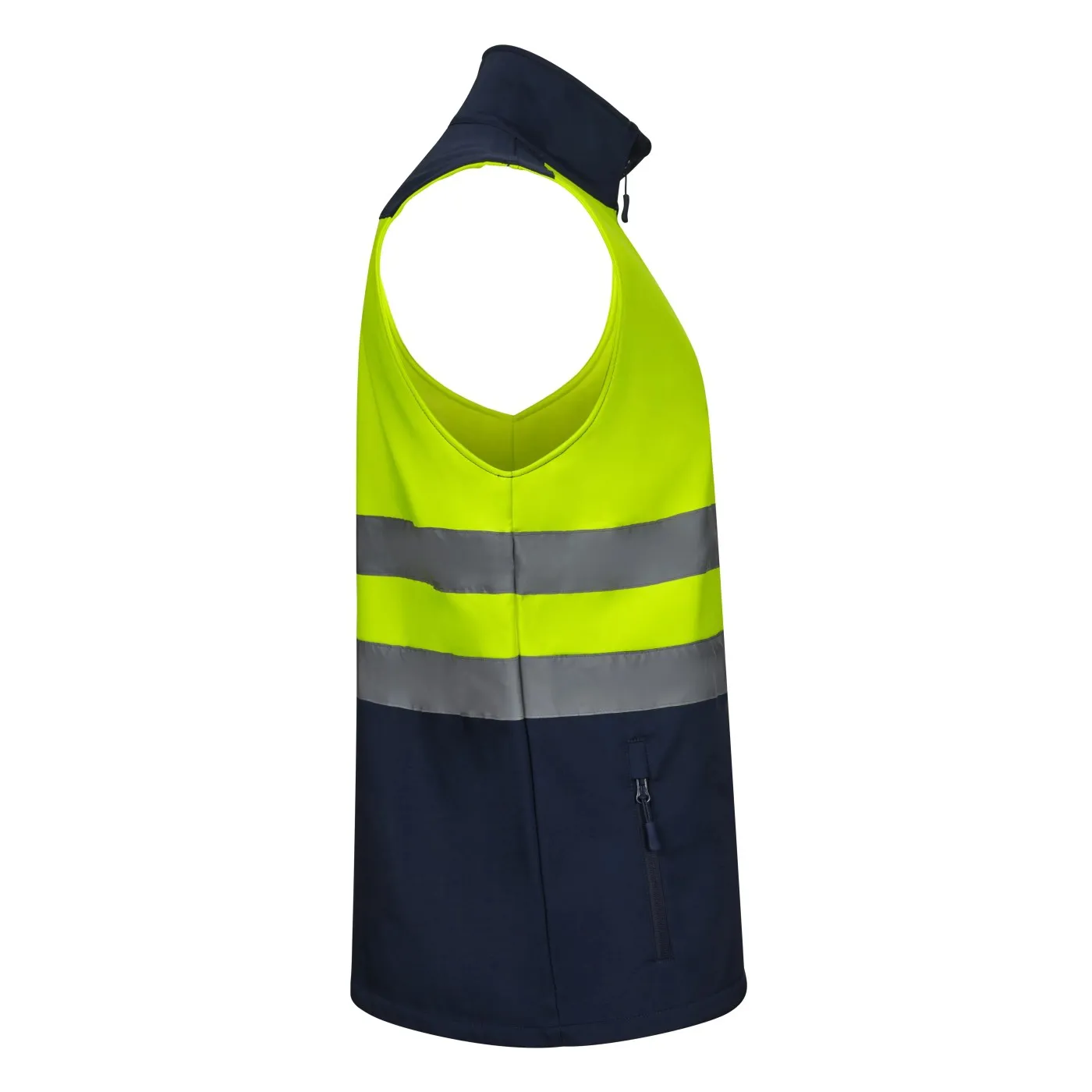 Vestă softshell de înaltă vizibilitate, în două tonuri / Velilla / Îmbrăcăminte HiVis și reflectorizantă