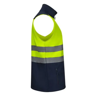 Vestă softshell de înaltă vizibilitate, în două tonuri / Velilla / Îmbrăcăminte HiVis și reflectorizantă