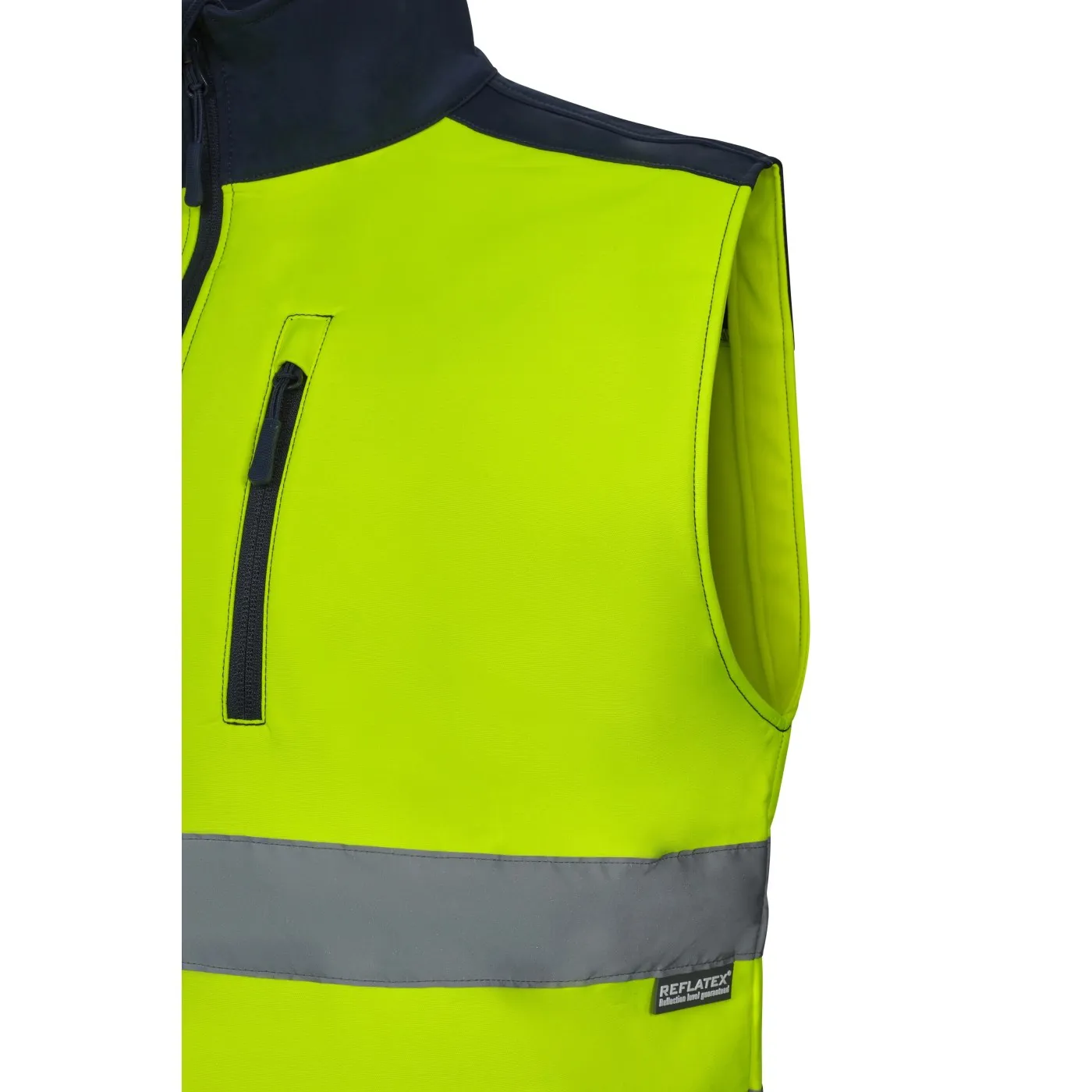 Vestă softshell de înaltă vizibilitate, în două tonuri / Velilla / Îmbrăcăminte HiVis și reflectorizantă