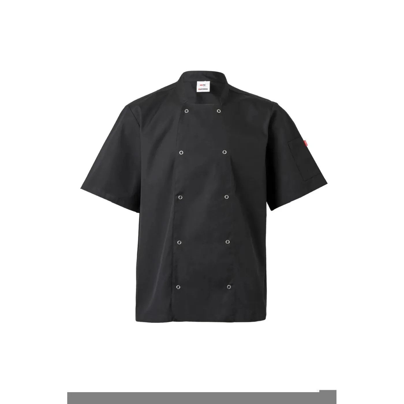 Jachetă bucătar, cu mânecă scurtă, cu capse / Velilla / Îmbrăcăminte bucătari, ospătari, HoReCa