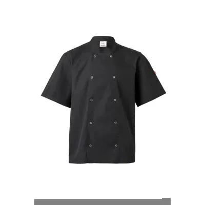 Jachetă bucătar, cu mânecă scurtă, cu capse / Velilla / Îmbrăcăminte bucătari, ospătari, HoReCa