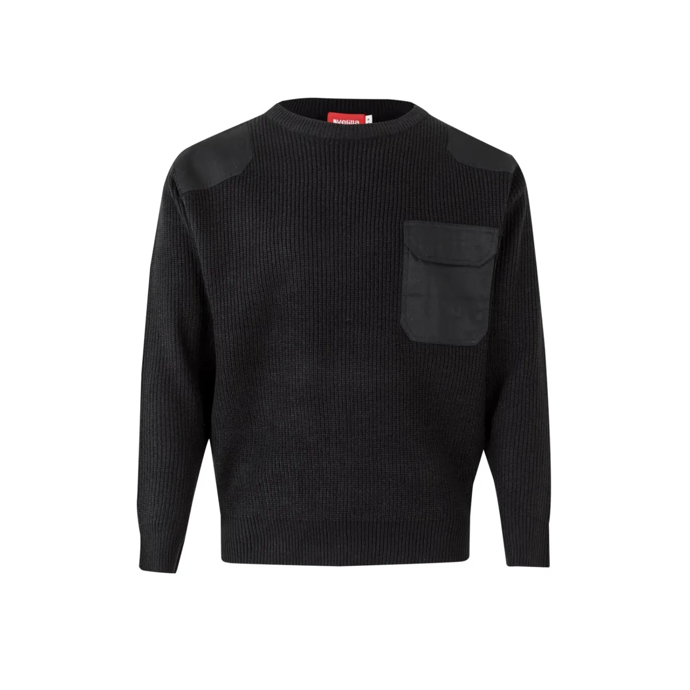 Pulover din tricot gros, cu gât rotund / Velilla / Hanorace, bluze softshell, polar și fleece