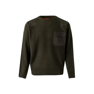 Pulover din tricot gros, cu gât rotund / Velilla / Hanorace, bluze softshell, polar și fleece