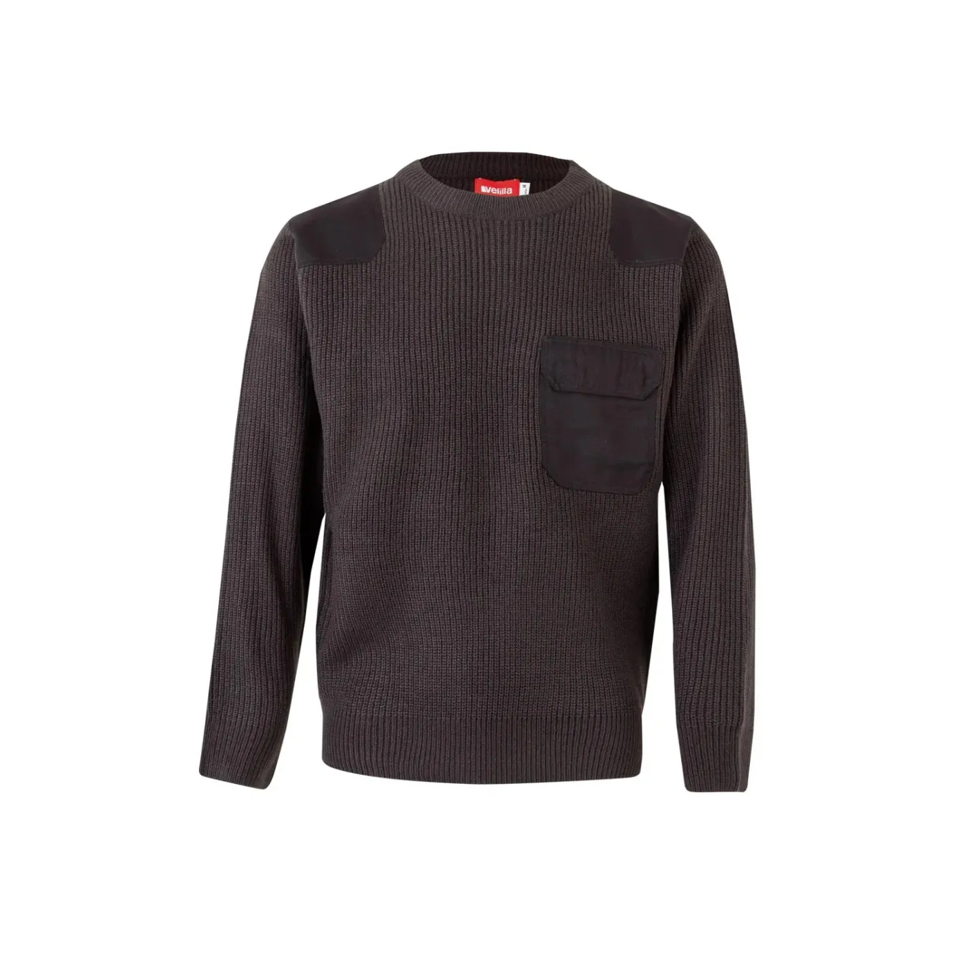 Pulover din tricot gros, cu gât rotund / Velilla / Hanorace, bluze softshell, polar și fleece