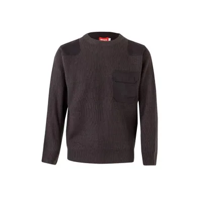 Pulover din tricot gros, cu gât rotund / Velilla / Hanorace, bluze softshell, polar și fleece