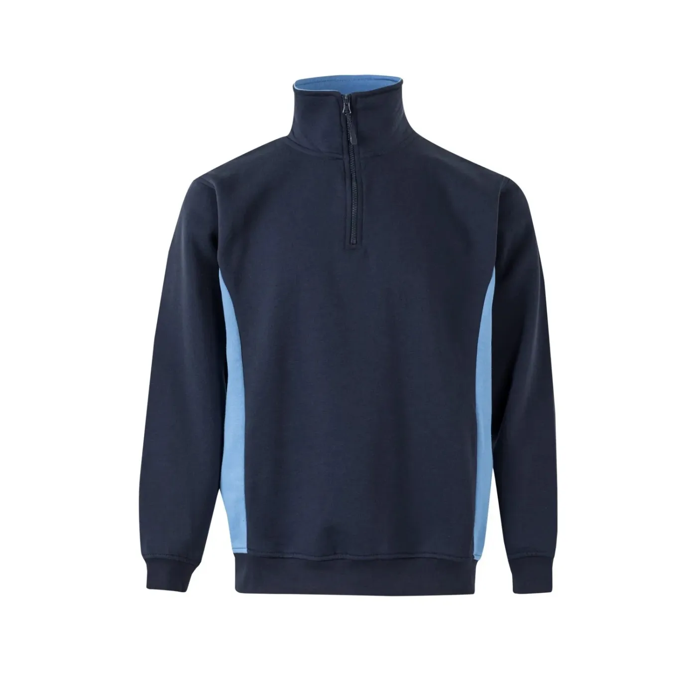 Hanorac cu jumătate de fermoar, în două tonuri / Velilla / Hanorace, bluze softshell, polar și fleece
