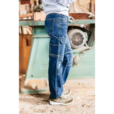 Pantaloni stretch, din denim, cu buzunare multiple / Velilla / Pantaloni, salopete, colanți