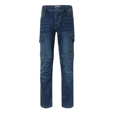 Pantaloni stretch, din denim, cu buzunare multiple / Velilla / Pantaloni, salopete, colanți