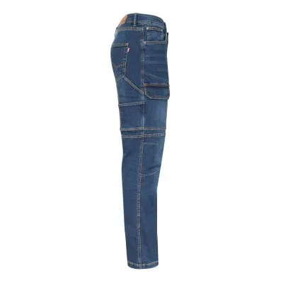 Pantaloni stretch, din denim, cu buzunare multiple / Velilla / Pantaloni, salopete, colanți