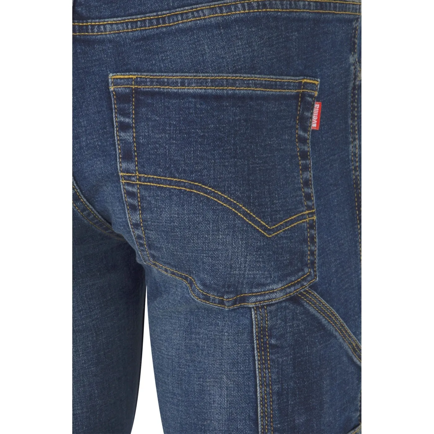 Pantaloni stretch, din denim, cu buzunare multiple / Velilla / Pantaloni, salopete, colanți