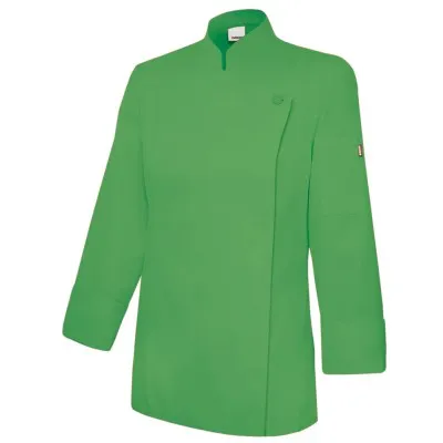 Jachetă bucătar, cu fermoar, pentru femei / Velilla / Îmbrăcăminte bucătari, ospătari, HoReCa