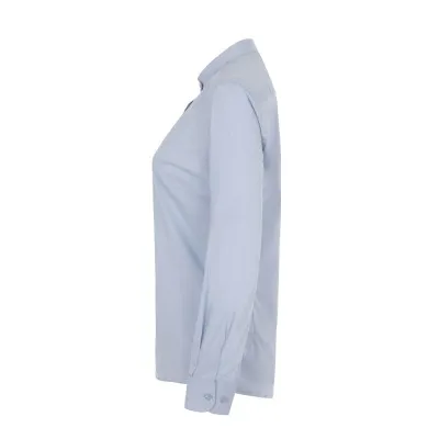 Cămașă stretch, cu mânecă lungă, guler tip bandă, pentru femei / Velilla / Îmbrăcăminte bucătari, ospătari, HoReCa