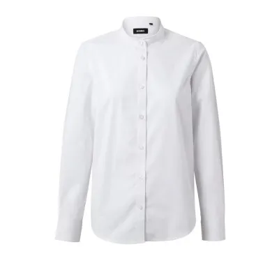 Cămașă stretch, cu mânecă lungă, guler tip bandă, pentru femei / Velilla / Îmbrăcăminte bucătari, ospătari, HoReCa