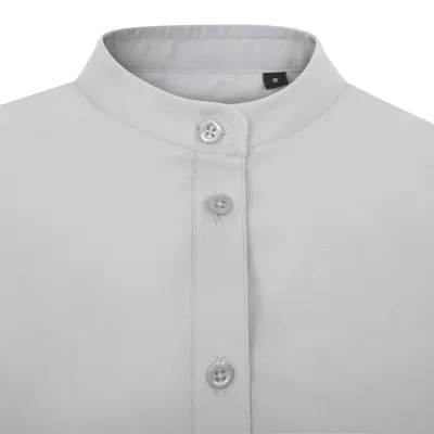 Cămașă stretch, cu mânecă lungă, guler tip bandă, pentru femei / Velilla / Îmbrăcăminte bucătari, ospătari, HoReCa