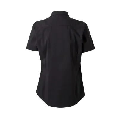 Cămașă stretch, cu mânecă scurtă, guler tip bandă, pentru femei / Velilla / Îmbrăcăminte bucătari, ospătari, HoReCa