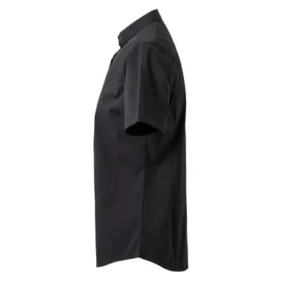 Cămașă stretch, cu mânecă scurtă, guler tip bandă, pentru femei / Velilla / Îmbrăcăminte bucătari, ospătari, HoReCa