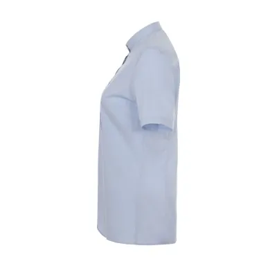 Cămașă stretch, cu mânecă scurtă, guler tip bandă, pentru femei / Velilla / Îmbrăcăminte bucătari, ospătari, HoReCa