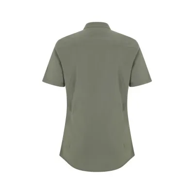 Cămașă stretch, cu mânecă scurtă, guler tip bandă, pentru femei / Velilla / Îmbrăcăminte bucătari, ospătari, HoReCa