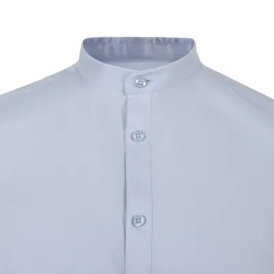 Cămașă cu mânecă scurtă, cu guler tip bandă, pentru bărbați / Velilla / Îmbrăcăminte bucătari, ospătari, HoReCa
