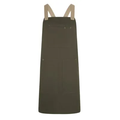 Șorț din pânză, în două tonuri / Velilla / Îmbrăcăminte bucătari, ospătari, HoReCa