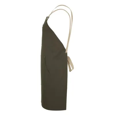 Șorț din pânză, în două tonuri / Velilla / Îmbrăcăminte bucătari, ospătari, HoReCa