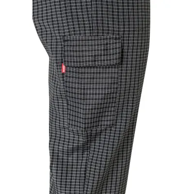 Pantaloni bucătar, în carouri, cu buzunare multiple / Velilla / Îmbrăcăminte bucătari, ospătari, HoReCa