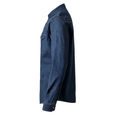 Cămașă stretch, cu mânecă lungă, din denim, pentru bărbați / Velilla / Îmbrăcăminte bucătari, ospătari, HoReCa