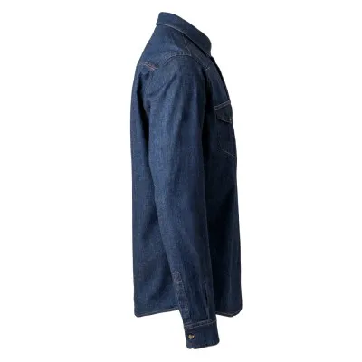 Cămașă stretch, cu mânecă lungă, din denim, pentru bărbați / Velilla / Îmbrăcăminte bucătari, ospătari, HoReCa