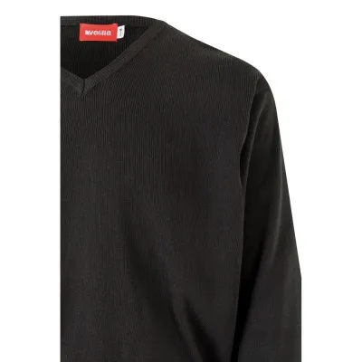 Pulover din tricot fin, cu decolteu în V / Velilla / Îmbrăcăminte bucătari, ospătari, HoReCa