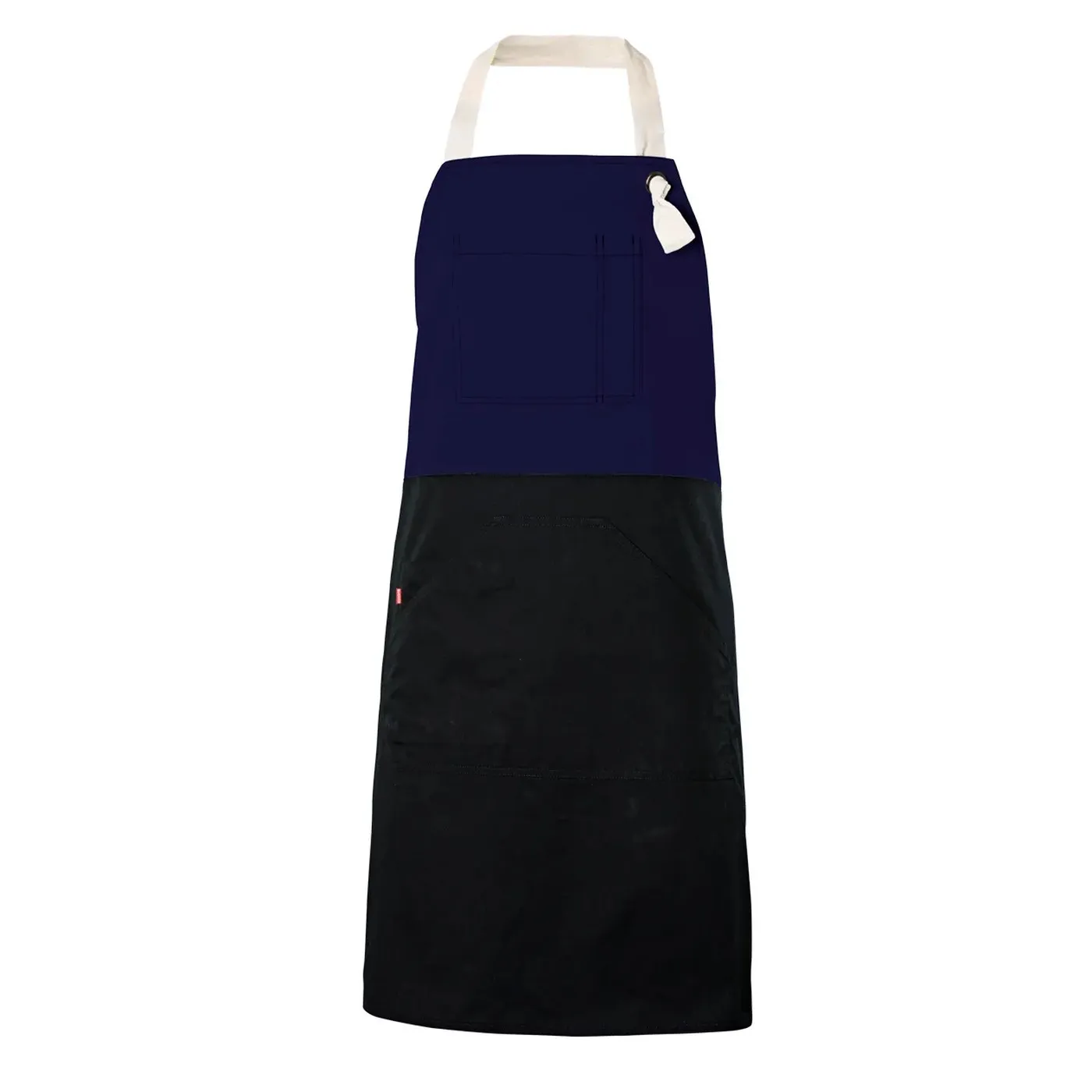 Șorț bicolor cu pieptar, diverse culori / Velilla / Îmbrăcăminte bucătari, ospătari, HoReCa