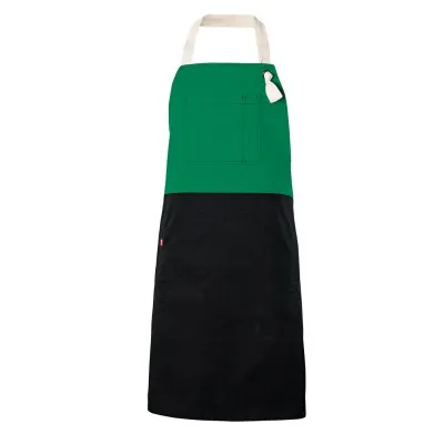 Șorț bicolor cu pieptar, diverse culori / Velilla / Îmbrăcăminte bucătari, ospătari, HoReCa