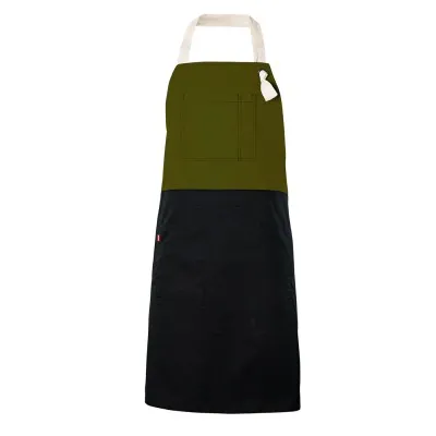 Șorț bicolor cu pieptar, diverse culori / Velilla / Îmbrăcăminte bucătari, ospătari, HoReCa