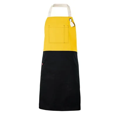 Șorț bicolor cu pieptar, diverse culori / Velilla / Îmbrăcăminte bucătari, ospătari, HoReCa