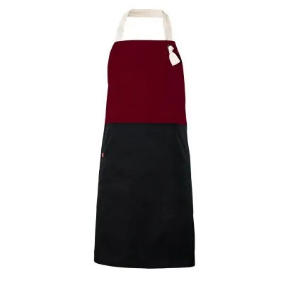 Șorț bicolor cu pieptar, diverse culori / Velilla / Îmbrăcăminte bucătari, ospătari, HoReCa