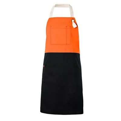 Șorț bicolor cu pieptar, diverse culori / Velilla / Îmbrăcăminte bucătari, ospătari, HoReCa