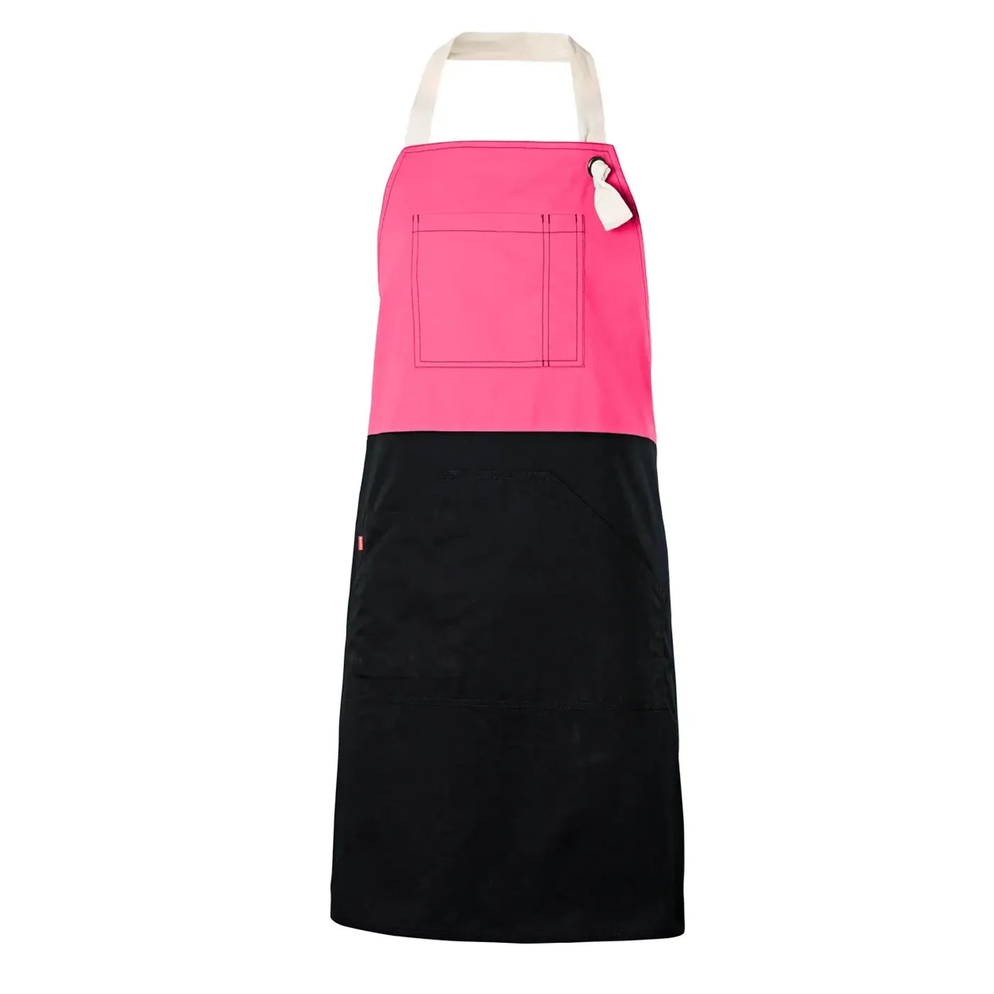 Șorț bicolor cu pieptar, diverse culori / Velilla / Îmbrăcăminte bucătari, ospătari, HoReCa