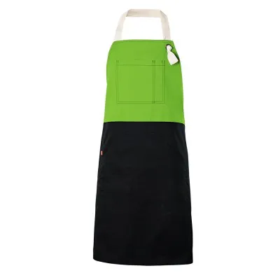 Șorț bicolor cu pieptar, diverse culori / Velilla / Îmbrăcăminte bucătari, ospătari, HoReCa