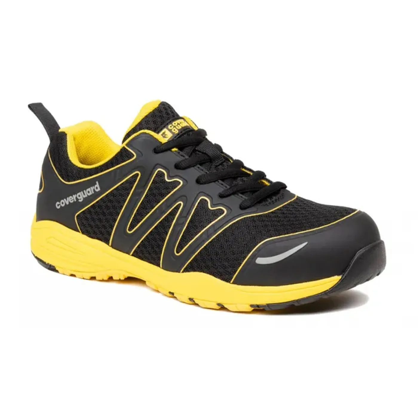 Pantofi sport de protecție GYPSE negru/galben S1P SRA / Coverguard / Încălțăminte sport de protecție, casual și timp liber