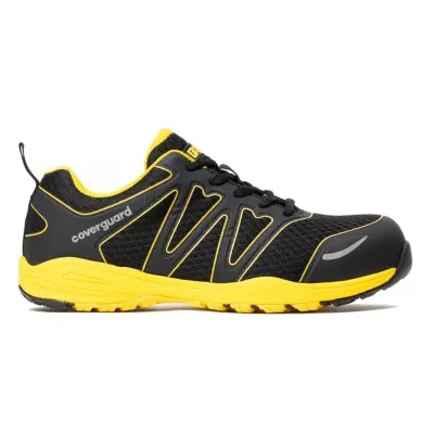 Pantofi sport de protecție GYPSE negru/galben S1P SRA / Coverguard / Încălțăminte sport de protecție, casual și timp liber