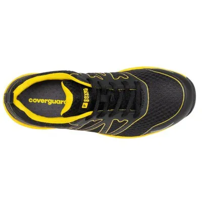 Pantofi sport de protecție GYPSE negru/galben S1P SRA / Coverguard / Încălțăminte sport de protecție, casual și timp liber