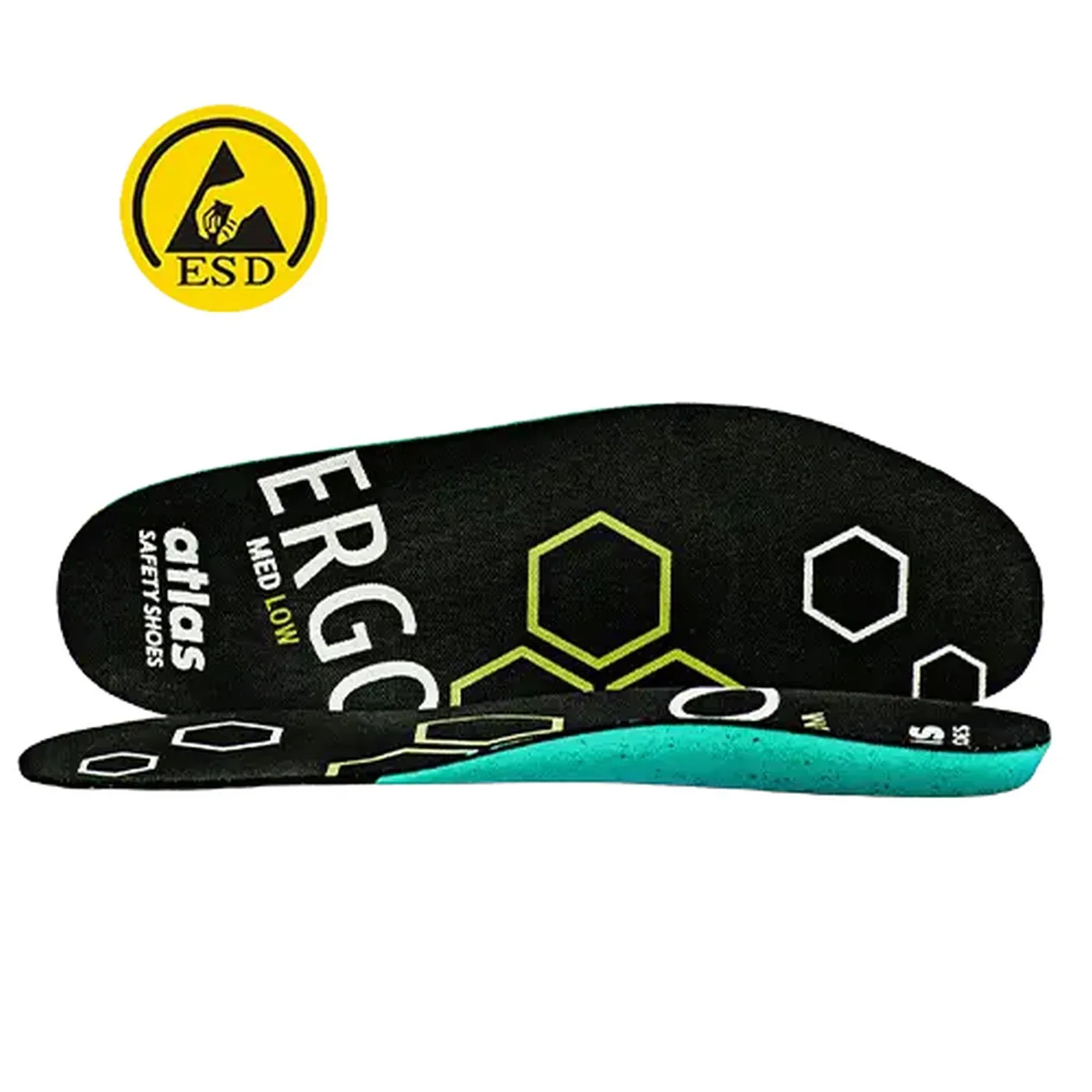 Branț ERGO-MED green ESD / Atlas / Accesorii, șosete, apărători, branțuri, diverse încălțăminte