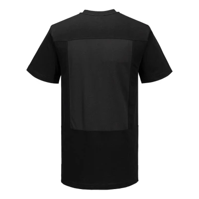 C195 - Tricou de bucătar din bumbac, cu insertii din plasă MeshAir / Portwest / Îmbrăcăminte bucătari, ospătari, HoReCa