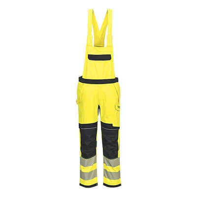 FR420 - Pantaloni ignifugi cu pieptar HiVis PW3 Modaflame Multi-Norm / Portwest / Pantaloni, salopete, colanți