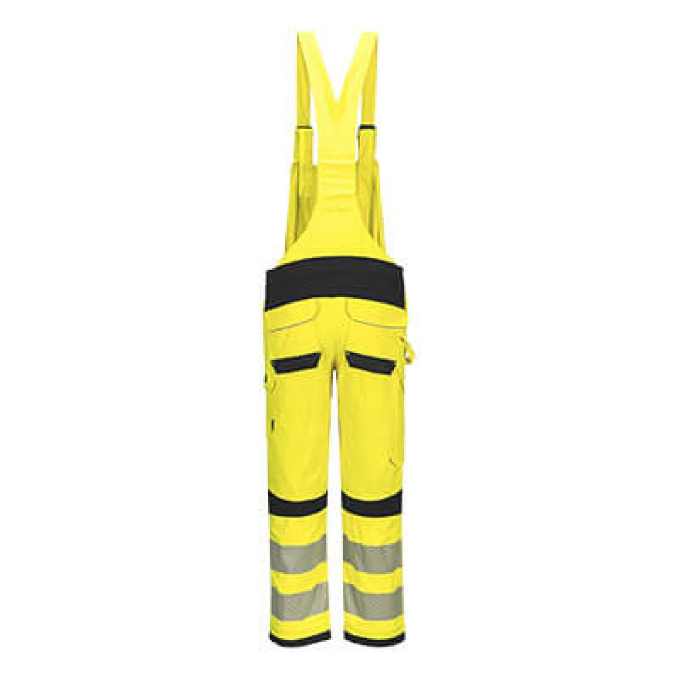 FR420 - Pantaloni ignifugi cu pieptar HiVis PW3 Modaflame Multi-Norm / Portwest / Pantaloni, salopete, colanți