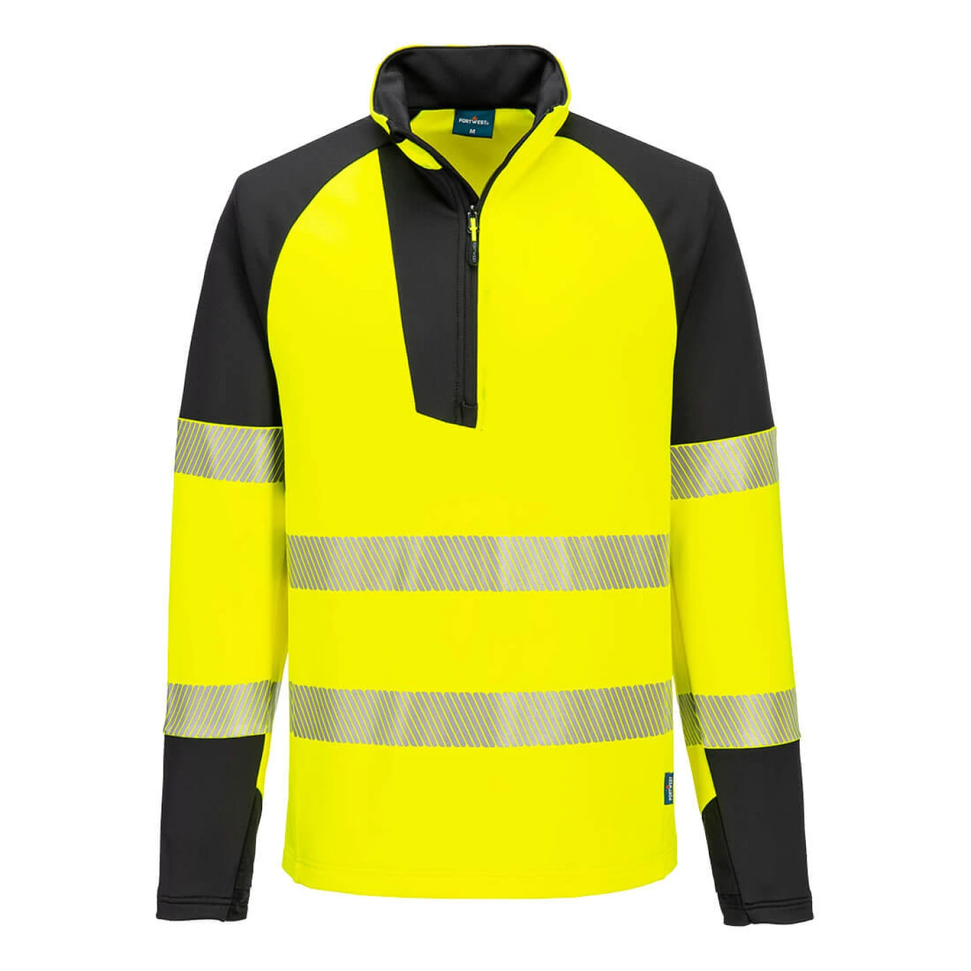 T172 - Hanorac HiVis PW3 cu fermoar 1/4 / Portwest / Hanorace, bluze softshell, polar și fleece