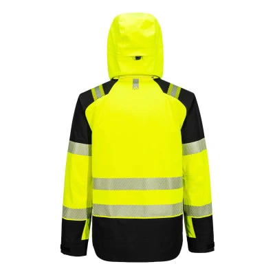 T161 - Jachetă de ploaie cu glugă HiVis PW3 (3 straturi) / Portwest / Jachete și geci