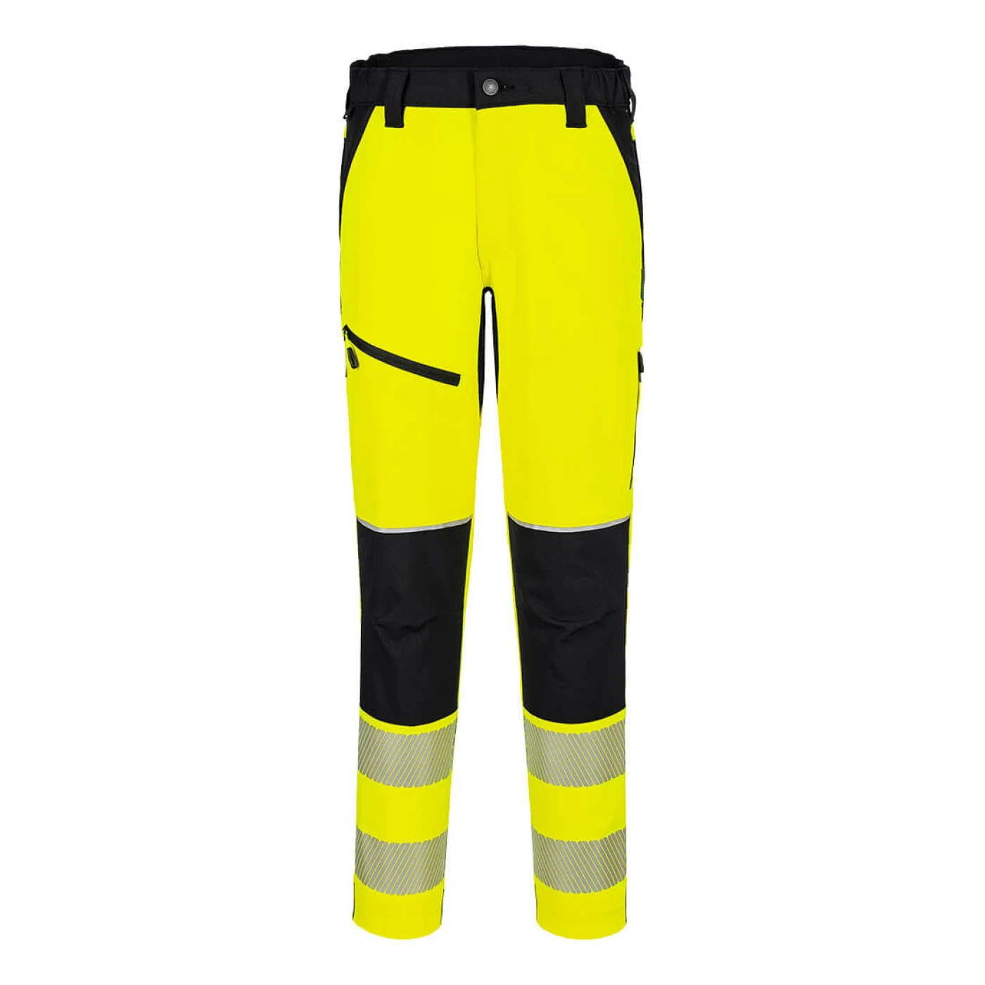 T140 - Pantaloni stretch HiVis PW3 / Portwest / Pantaloni, salopete, colanți