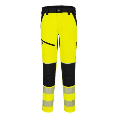 T140 - Pantaloni stretch HiVis PW3 / Portwest / Pantaloni, salopete, colanți