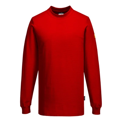 AS22 - Tricou antistatic ESD cu mânecă lungă / Portwest / Îmbrăcăminte ESD și antistatică